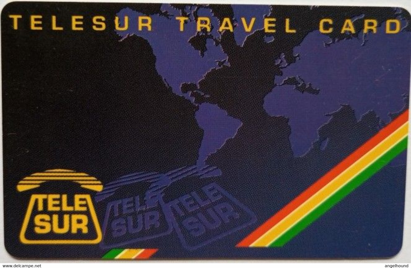 Surinam 21 Units " Telesur Travel Card In Units- Map " - Surinam