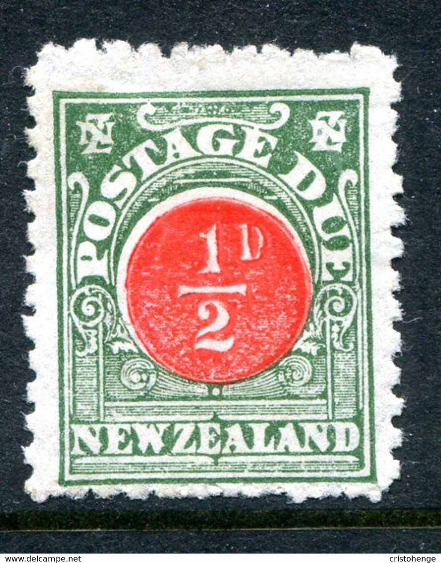 New Zealand 1902 Postage Dues - No Wmk. - P.11 - ½d Red & Deep Green HM (SG D17) - Timbres-taxe