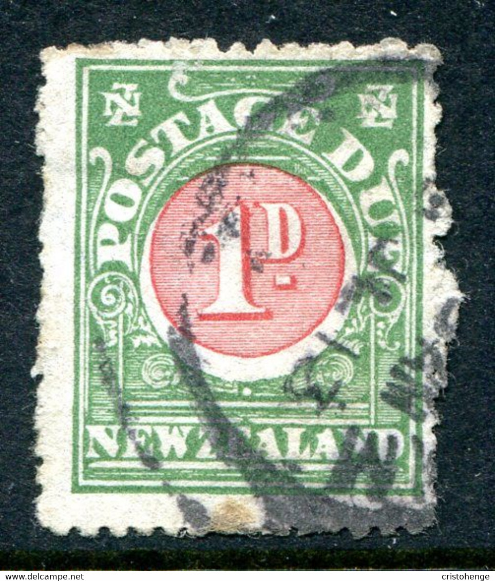 New Zealand 1919-20 Postage Dues - Cowan Paper - P.14 - 1d Red & Green Used (SG D21) - Impuestos