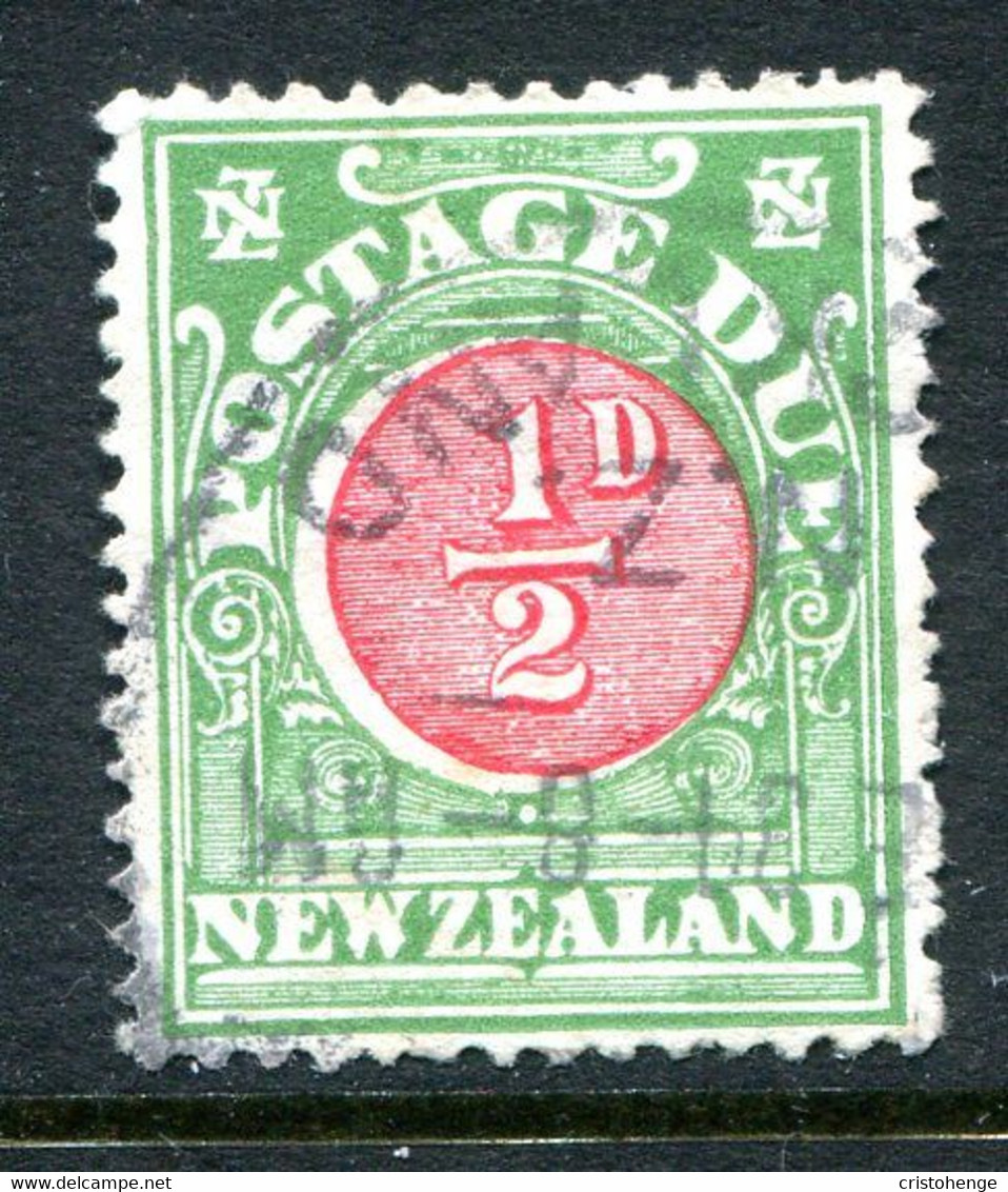 New Zealand 1925-35 Postage Dues - Cowan Paper - P.14 X 15 - ½d Carmine & Green Used (SG D29) - Timbres-taxe