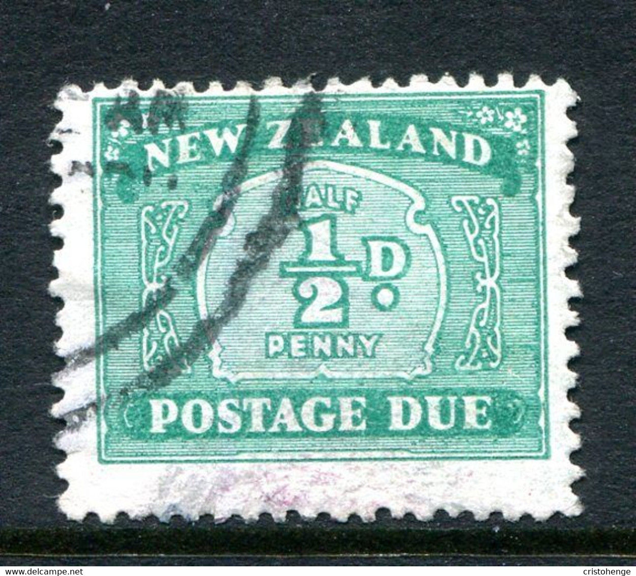 New Zealand 1939-49 Postage Dues - Single Wmk. - ½d Turquoise-green Used (SG D41) - Segnatasse