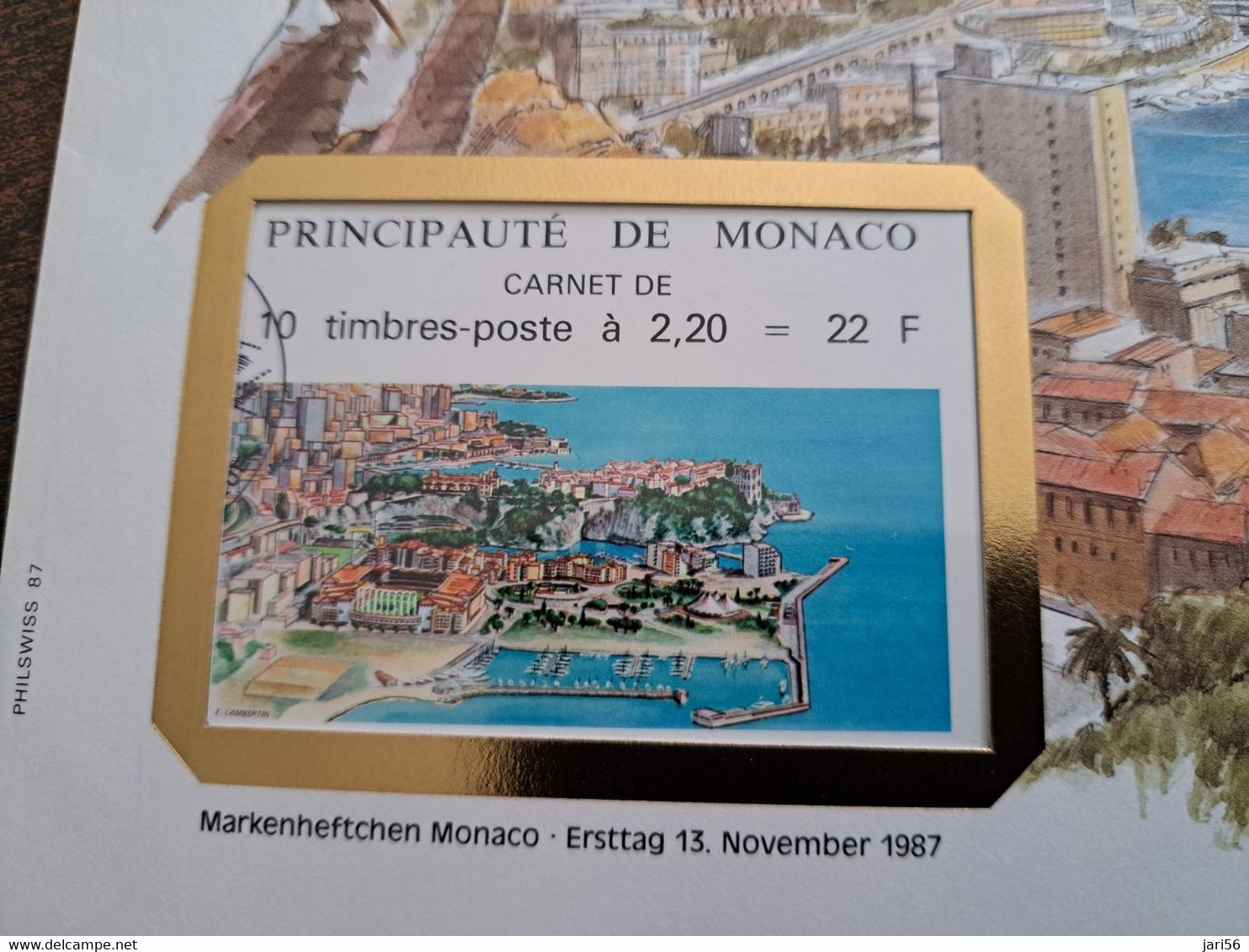 NICE LETTER MONACO  / BIG COVER / STAMPBOOKLET         ** BRIEF 123** - Cuadernillos