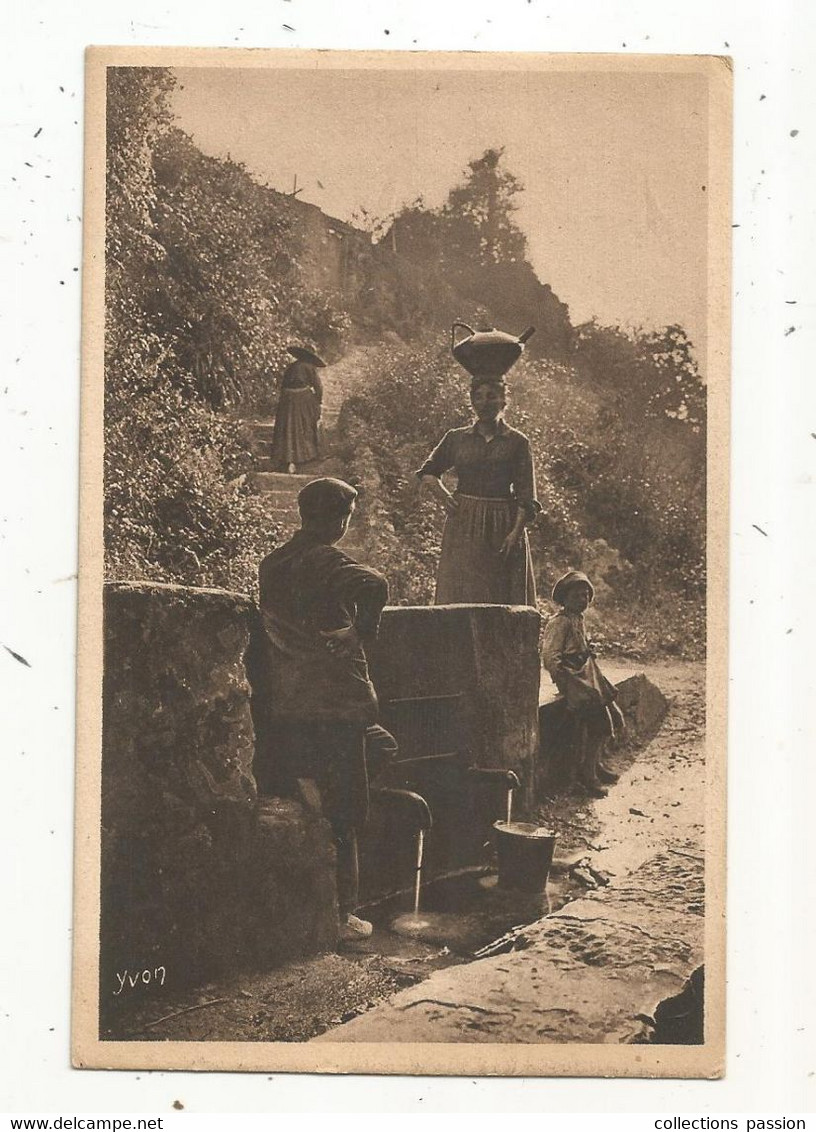 Cp, 40 , LES LANDES DE GASCOGNE, Braves Gens De PEYREHORADE Bavardant à La Fontaine , écrite 1921 - Peyrehorade