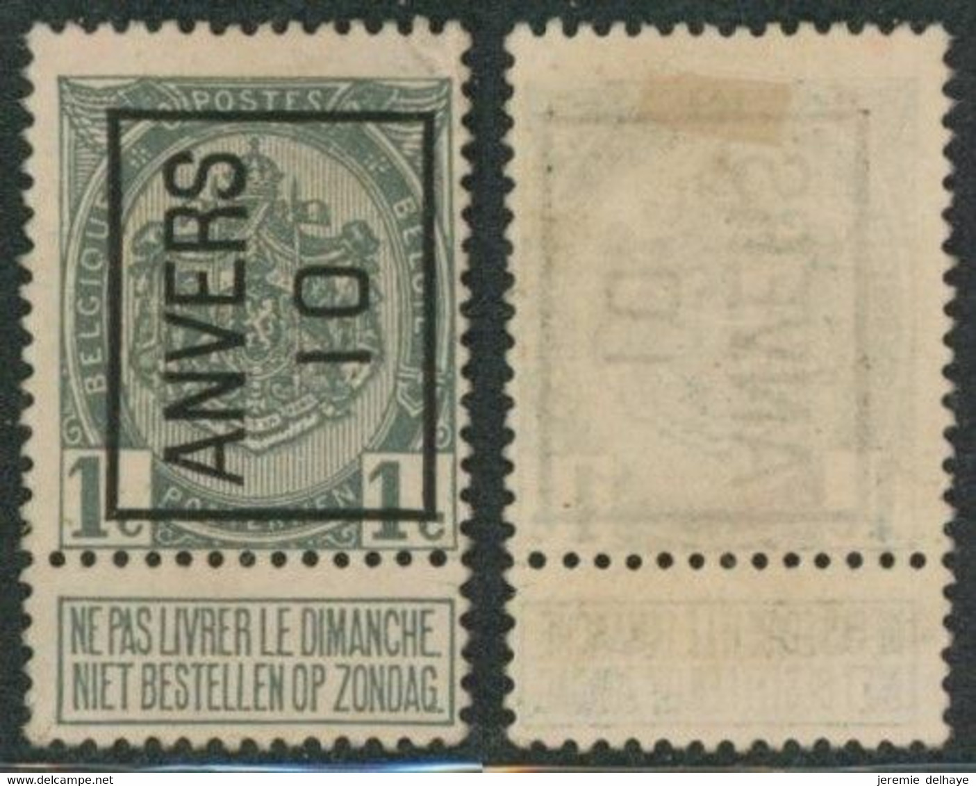 Armoires - N°81 + Typo "Anvers 10" Position Unique - Tipo 1906-12 (Stendardi)