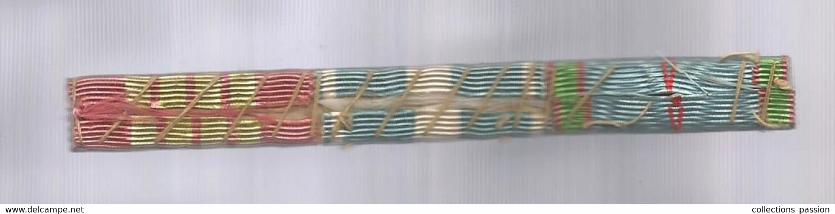 Barrette De Rappel Tissu De 3 Médailles, 2 Scans - France