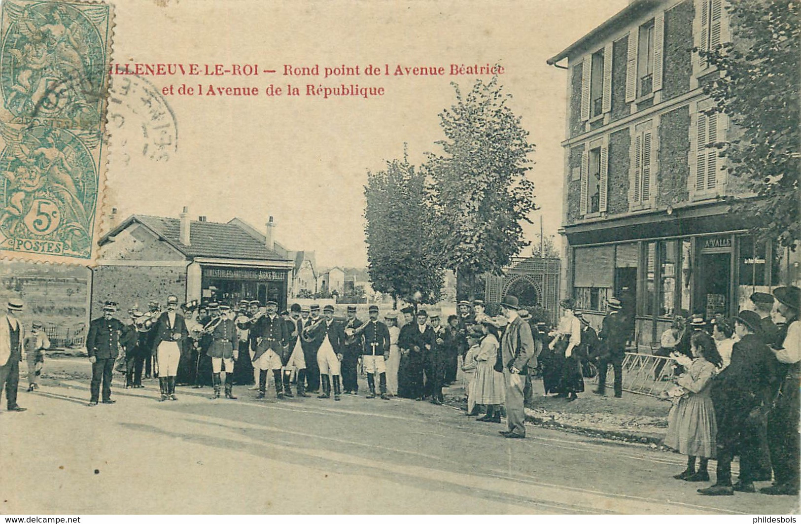 VAL DE MARNE  VILLENEUVE LE ROI Rond Point De L'avenue Béatrice ( Rare) - Villeneuve Le Roi