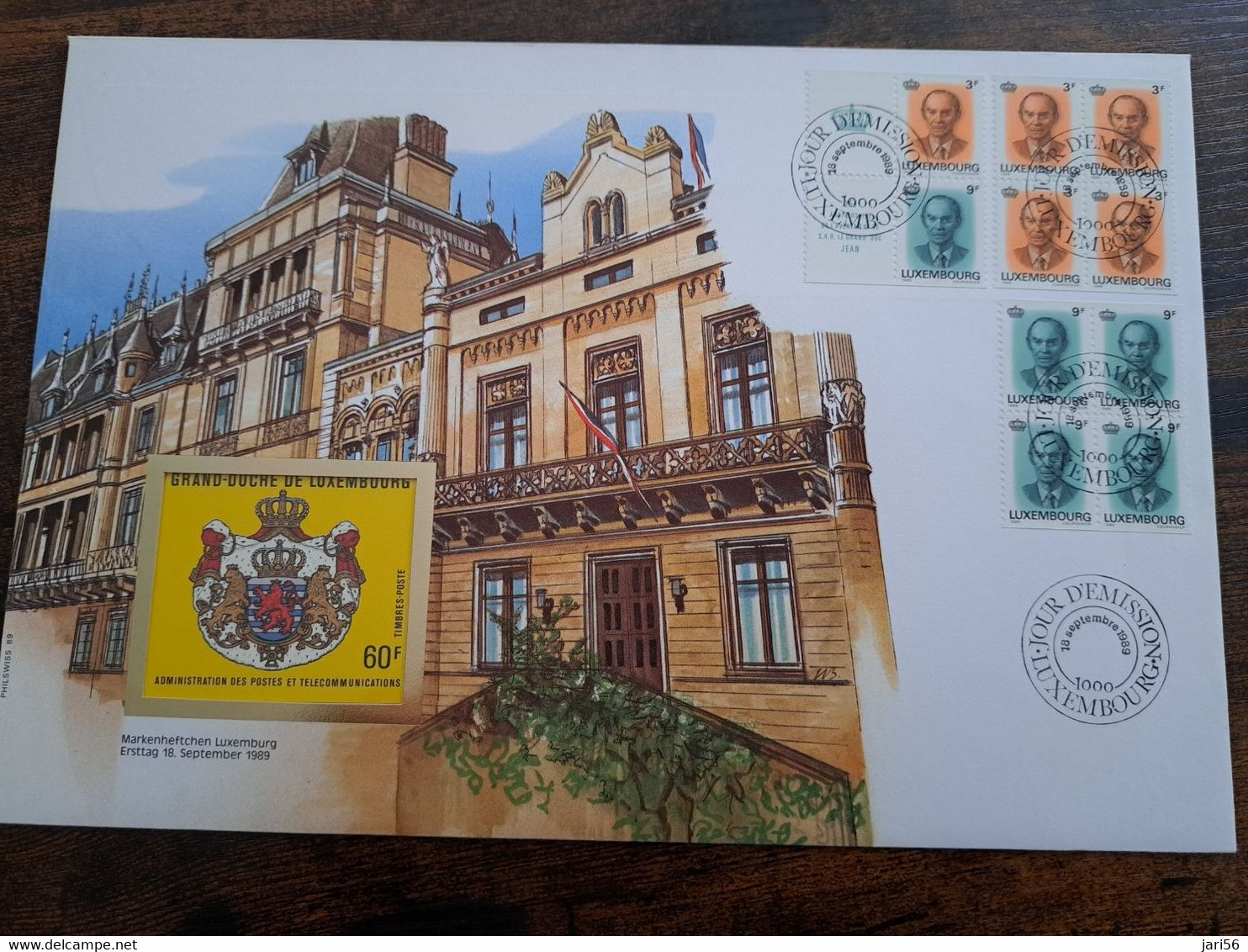NICE LETTER LUXEMBOURG    / BIG COVER / STAMPBOOKLET         ** BRIEF 138** - Booklets