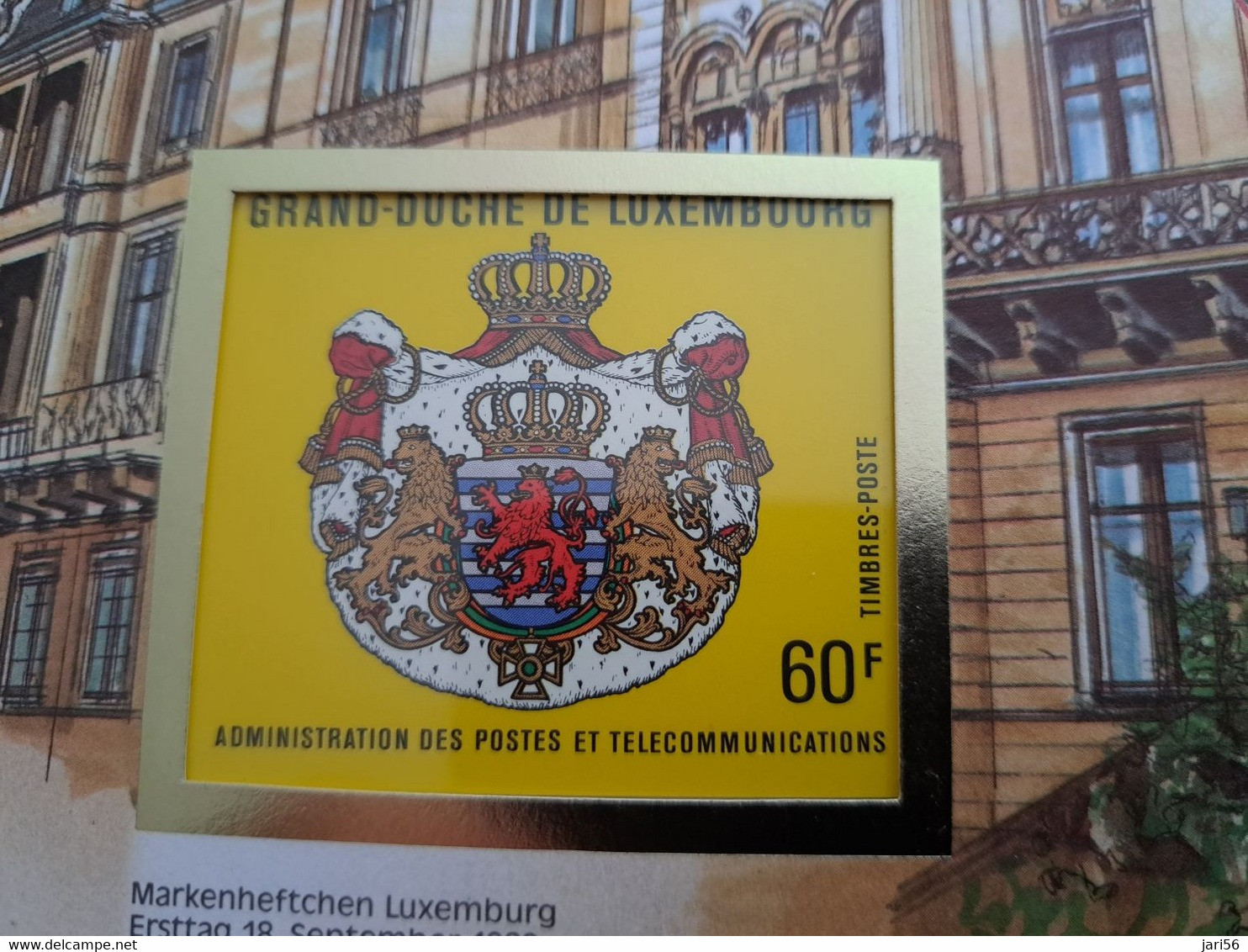 NICE LETTER LUXEMBOURG    / BIG COVER / STAMPBOOKLET         ** BRIEF 138** - Booklets