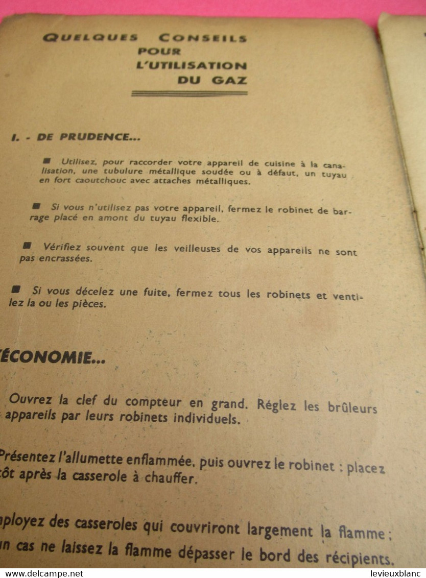 Livret D'Abonné / GAZ De FRANCE/ Distribution Du Gaz  Dans La Proche Banlieue De Paris / 1953              GEF88 - Elektriciteit En Gas