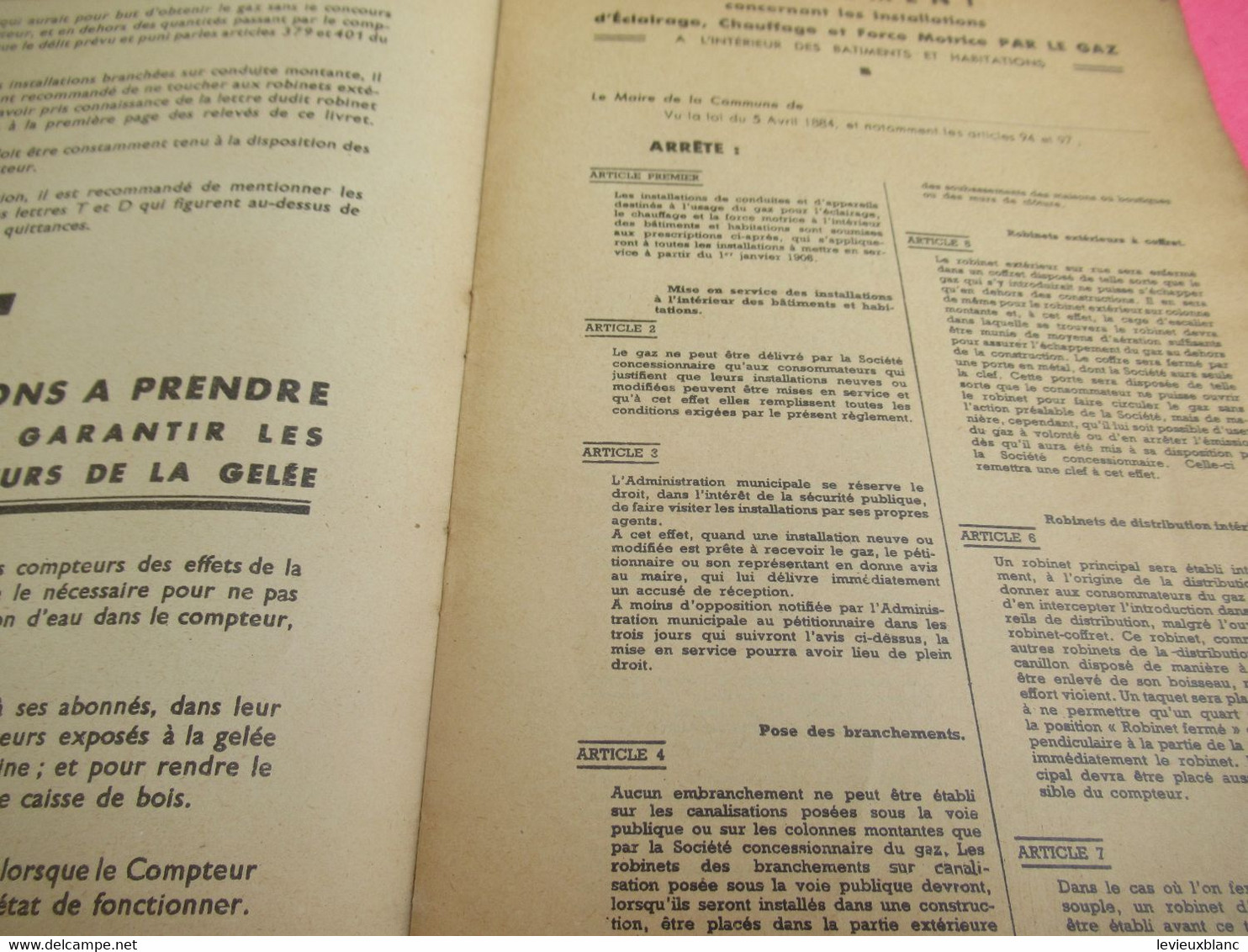 Livret D'Abonné / GAZ De FRANCE/ Distribution Du Gaz  Dans La Proche Banlieue De Paris / 1953              GEF88 - Elektriciteit En Gas