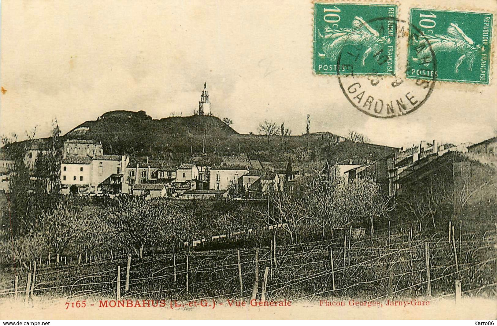 Lavardac * 1906 * Vue Prise Du Pont Sur La Baïse * Péniches - Lavardac