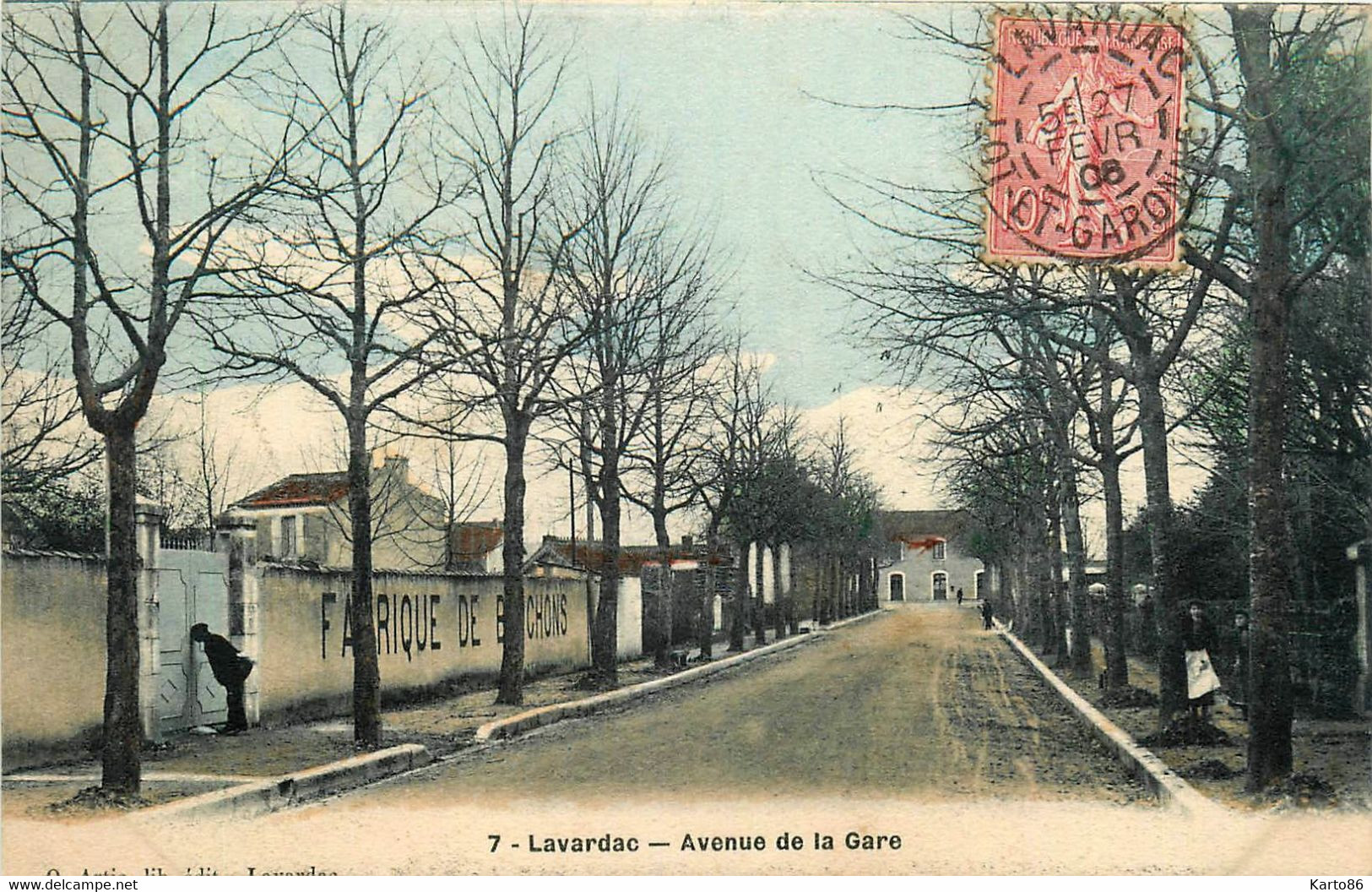 Lavardac * 1906 * Fabrique De Bouchons ( Usine ) , Avenue De La Gare - Lavardac