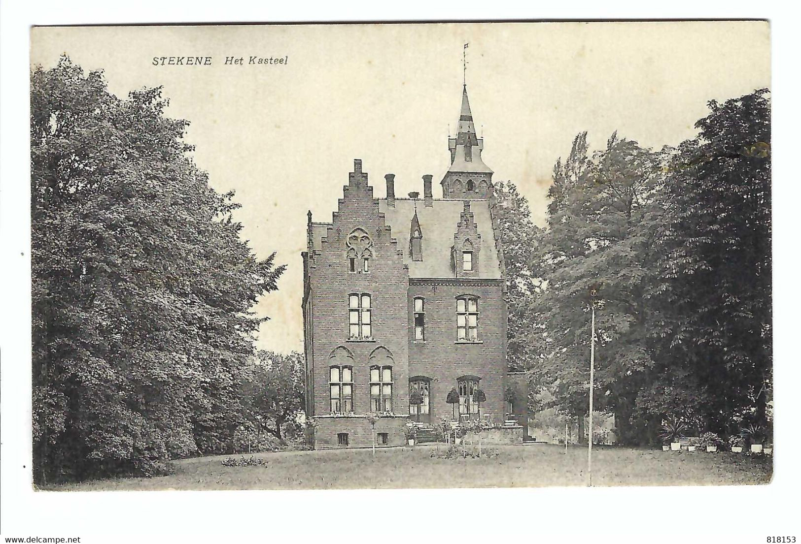 STEKENE   Het Kasteel  Uitg. We Van Vlierberghe   PHOTO FL. DE RYCKE EECLOO - Stekene