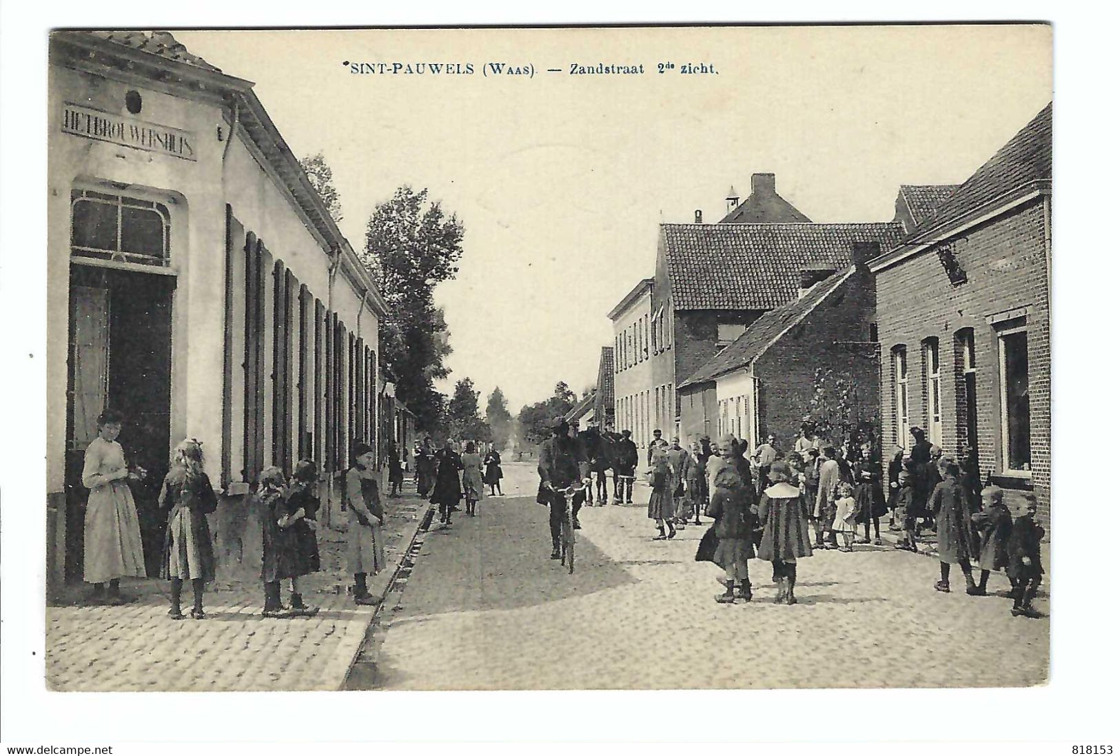 SINT-PAUWELS (WAAS) - Zandstraat  2de Zicht   E.DESAIX     Uitg.Ch. De Potter - Sint-Gillis-Waas