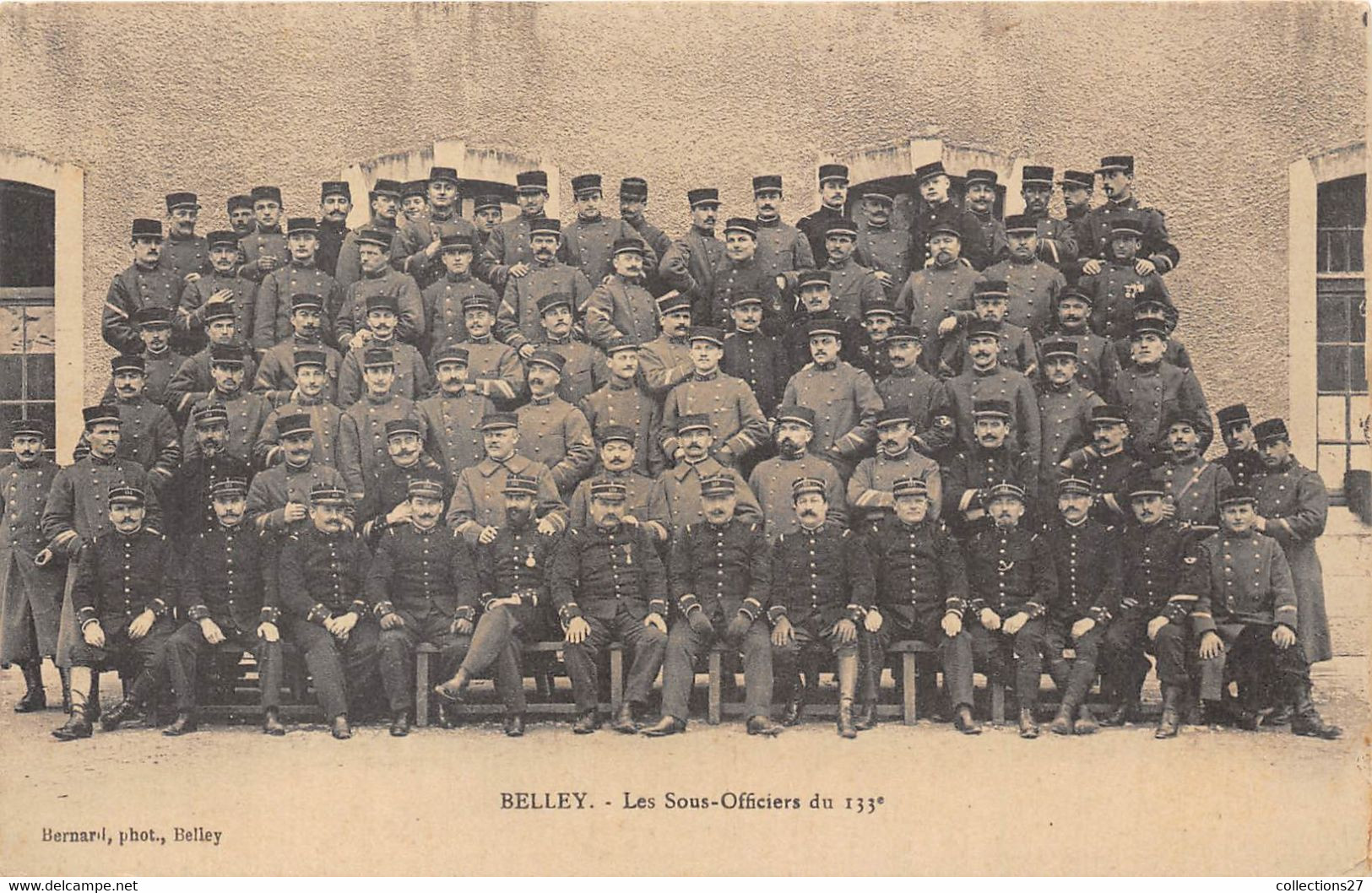 01-BELLEY- LES SOUS OFFICIERS DU 133 E - Belley