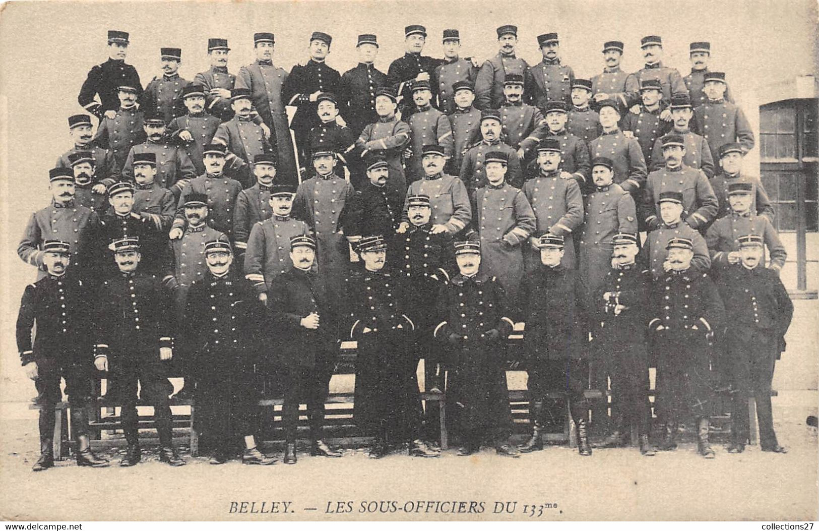 01-BELLEY- LES SOUS OFFICIERS DU 133 E - Belley