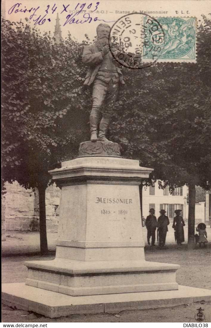 POISSY   ( YVELINES )   STATUE DE MEISSONNIER - Poissy