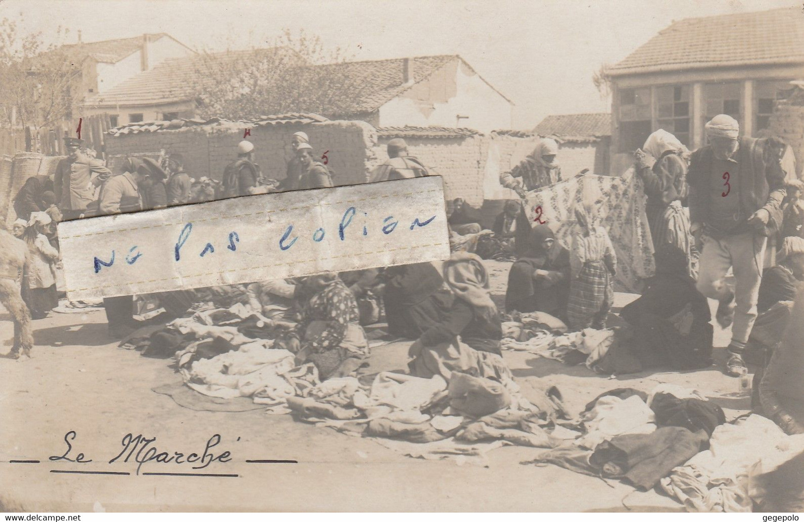 MACEDOINE  - Un Marché    ( Carte Photo  )   Rare - Noord-Macedonië