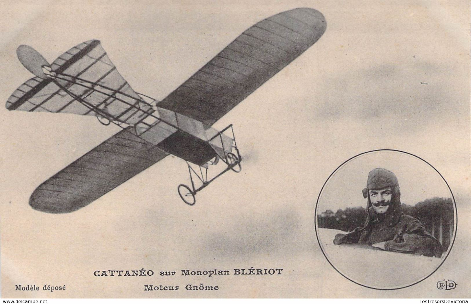 CPA Blériot Et Son Nouveau Monoplan  - Moteur Gnome - Aviateur - - Aviatori