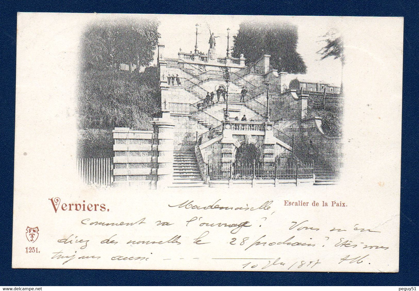 Verviers. Escalier De La Paix. 1897 - Verviers