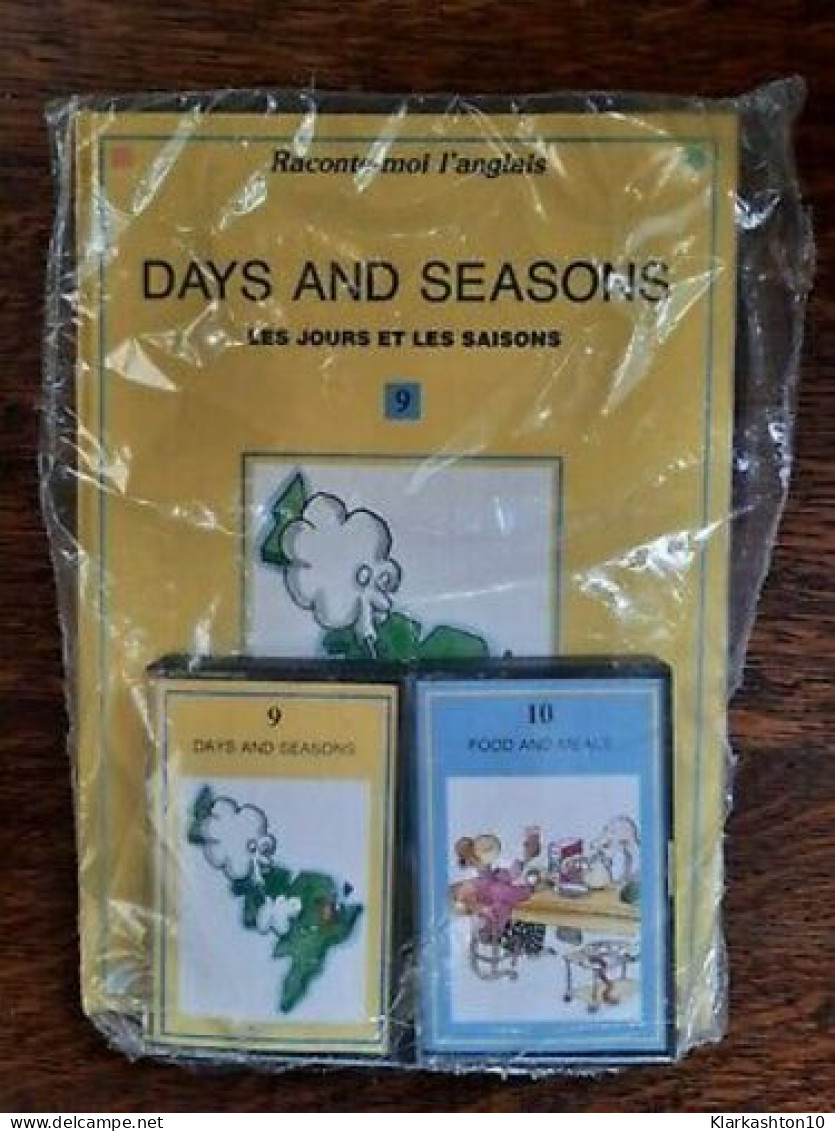 Cassette Audio Et Livre 9 - Raconte-moi L'anglais Days And Seasons - NEUF - Cassettes Audio