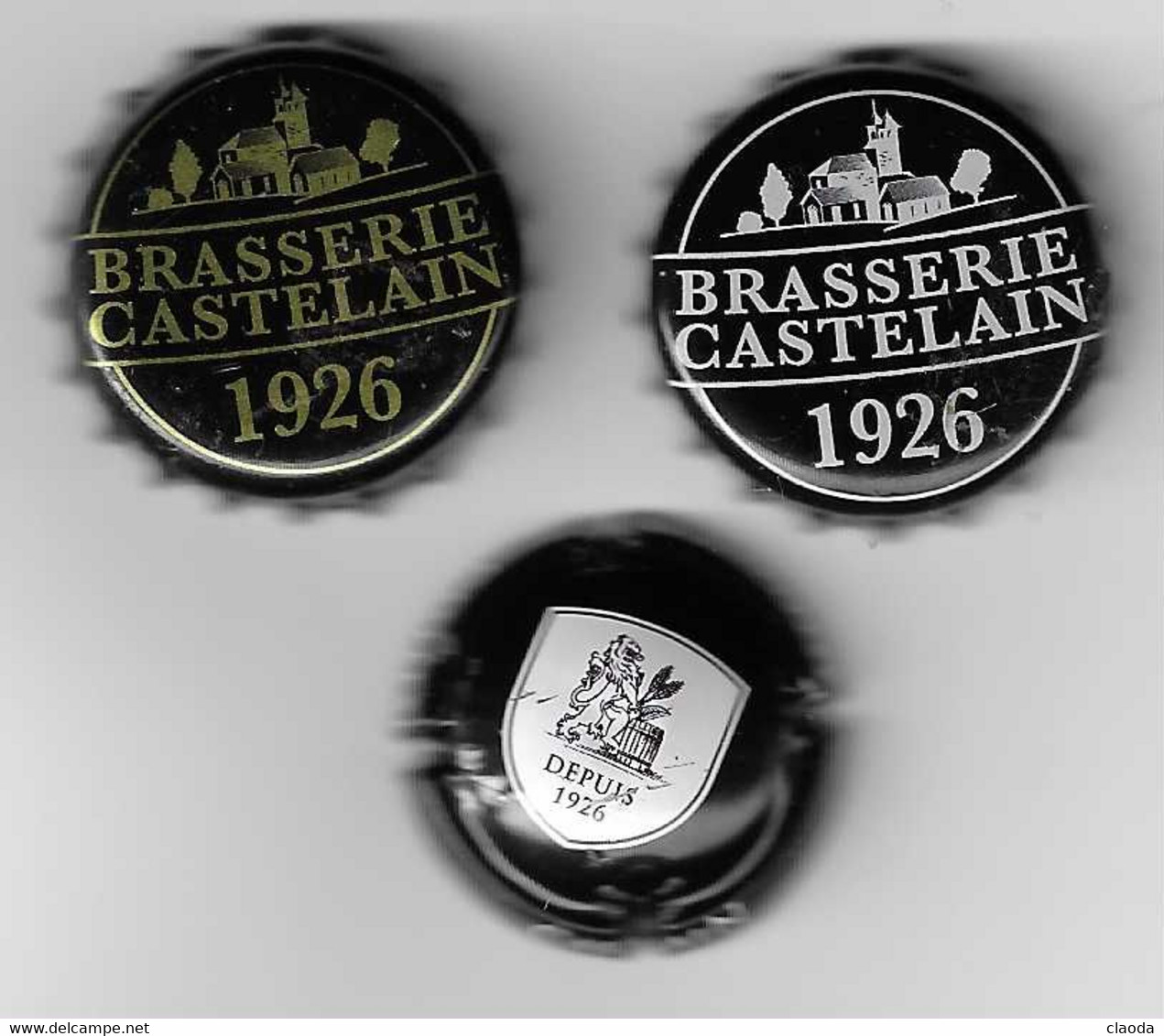 B 444 - CAPSULES DE BIERE  CASTELAIN (3 Différentes) - Beer