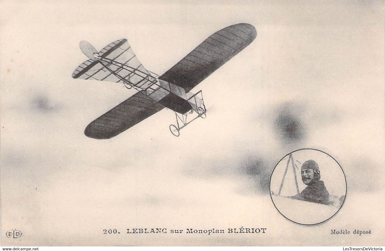 CPA Leblanc Sur Monoplan Blériot - Aviateur - - Airmen, Fliers