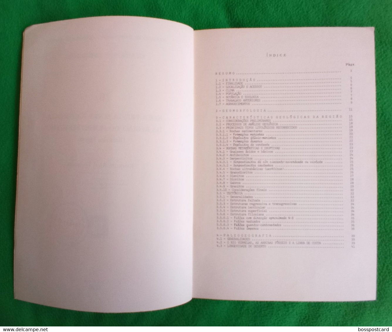 Angola - Nota Prévia Sobre A Geologia Da Região Do Morro Vermelho (Baía Dos Tigres), 1970 - Minas - Mines - Portugal - Autres Plans