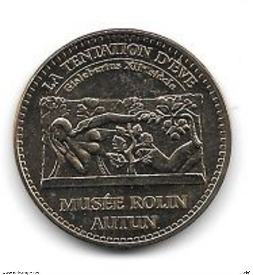 Médaille Touristique  Monnaie  De  Paris  2013, Ville, AUTUN, MUSEE  ROLIN, LA  TENTATION  D' EVE  ( 71 ) - 2013