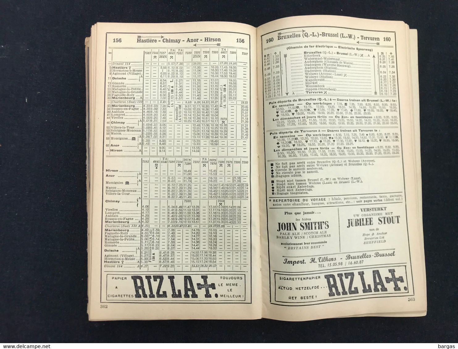 Indicateur Officiel Des Chemins De Fer Belges SNCB 1953-1954 Train Autobus Tram Tramways - Chemin De Fer