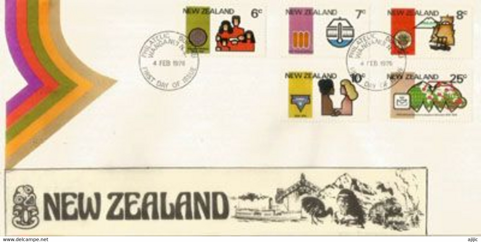 Adoption Of The Metric System & Anniversaries. FDC 1976  Yv.654/58 - Cartas & Documentos