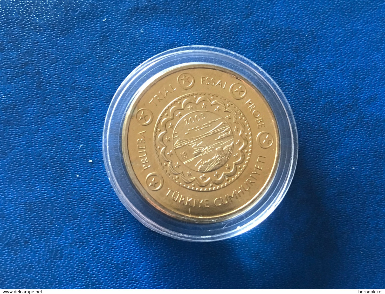 Münze Münzen Türkei 10 Cent Essai 2003 - Fictifs & Spécimens