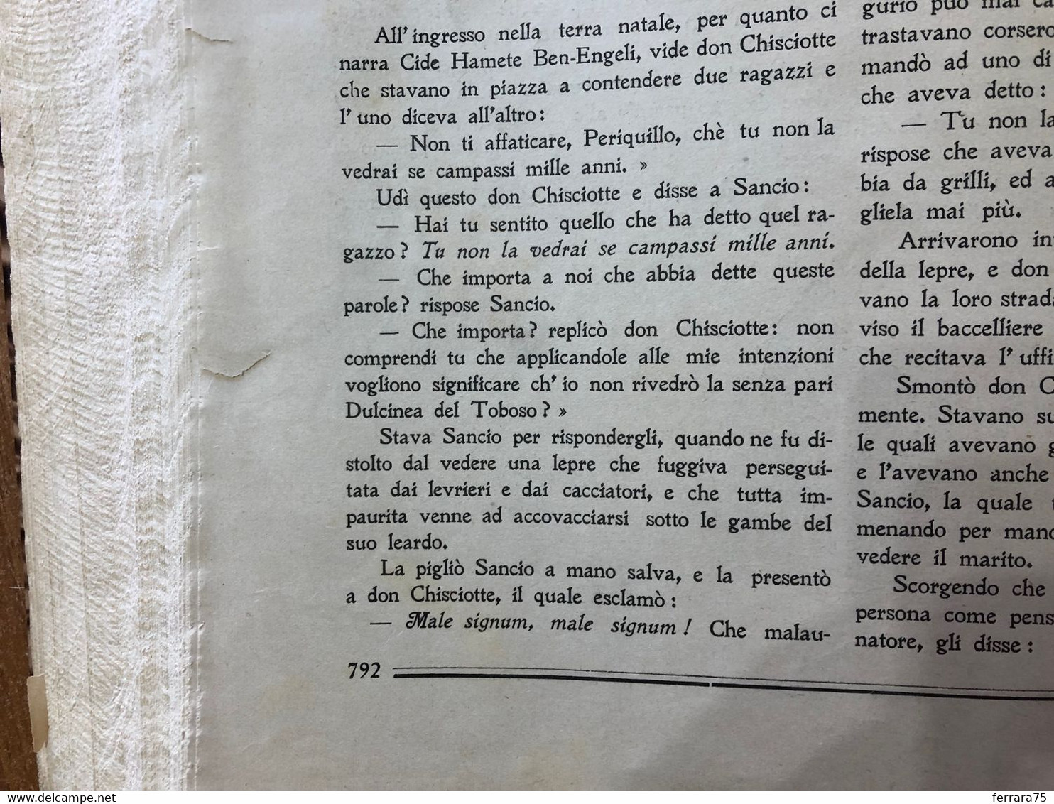 DON CHISCIOTTE CERVANTES ILL.DA GUSTAVO DORè EDITORE G.NERBINI FIRENZE.