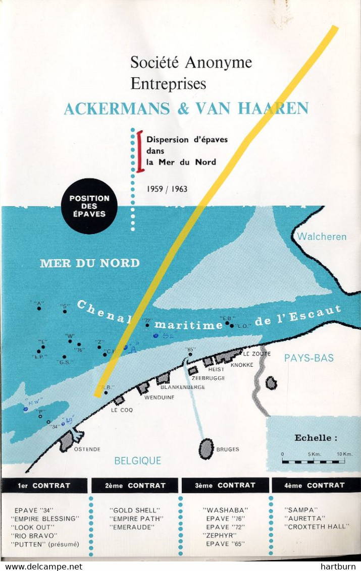 ♥️ Enterprises Ackermans & Van Haaren. Anvers - Antwerpen. Travaux De Dragage, Baggerwerken (BAK-5-KL) 1962 - 63 - Bateau