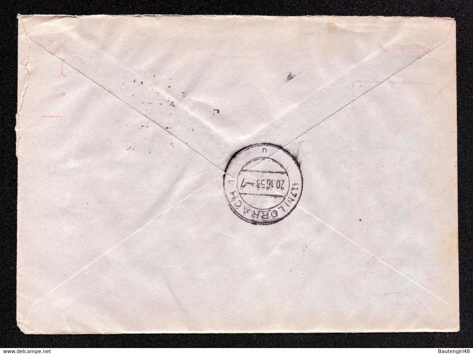 BRD Einschreibe-Brief  Freistempel  KÖLN - Lörrach - 19.10.53 - N.J.Berndorf - Covers & Documents