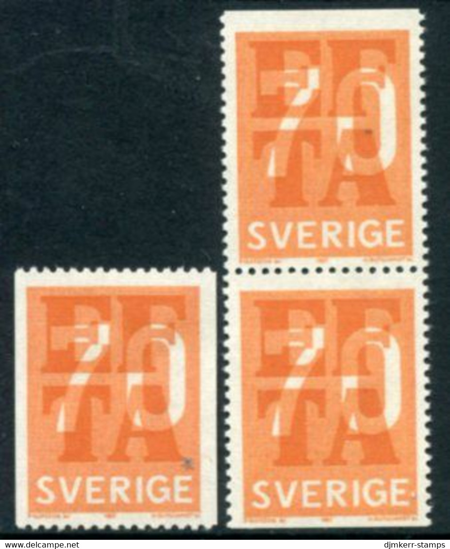 SWEDEN 1967 EFTA Abolition Of Customs Tariffs MNH / **.  Michel 573 - Unused Stamps