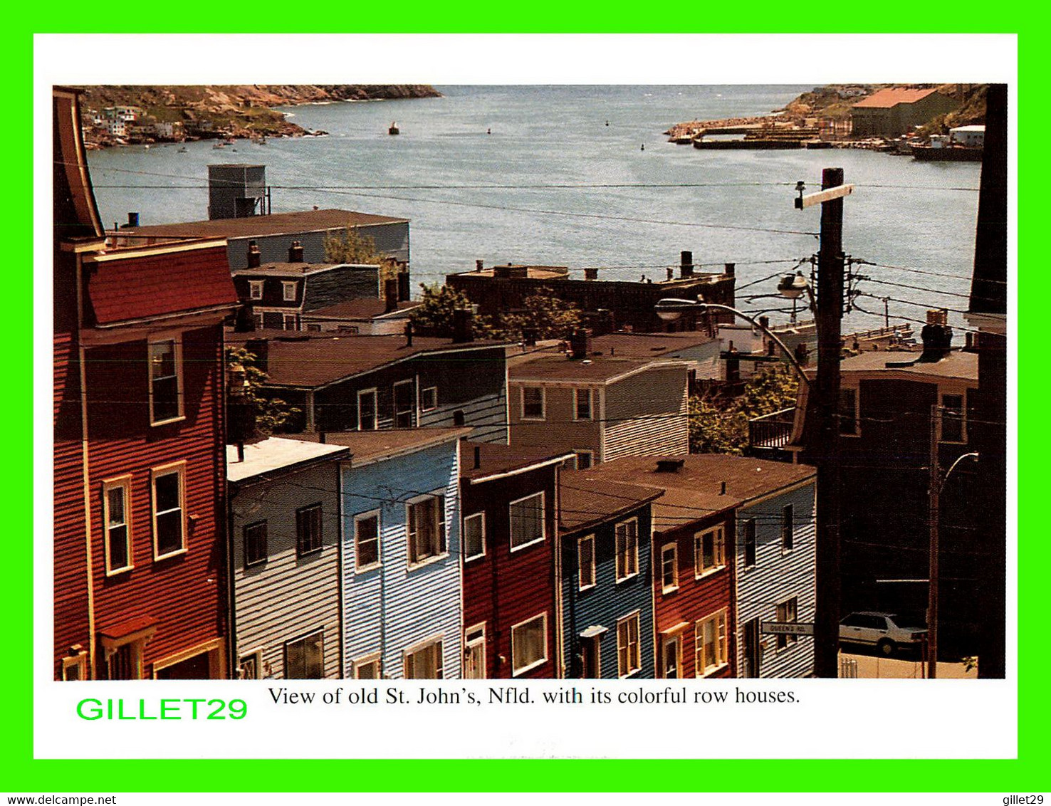 ST JOHN'S, NEWFOUNDLAND - VIEW OF OLD ST JOHN'S, WITH ITS COLORFUL ROW HOUSES -  TURTLE DOVE - - Andere & Zonder Classificatie