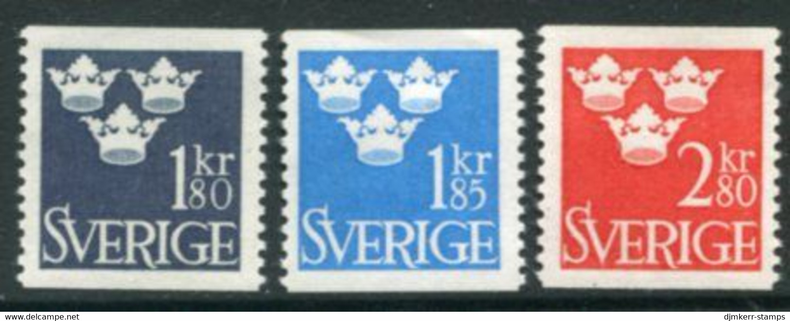 SWEDEN 1967 Definitive: Crowns MNH / **.  Michel 570-72 - Ungebraucht