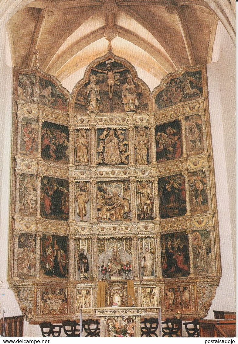 (P49) CAÑAS. MONASTERIO DE CAÑAS. RETABLO MAYOR ... UNUSED - La Rioja (Logrono)