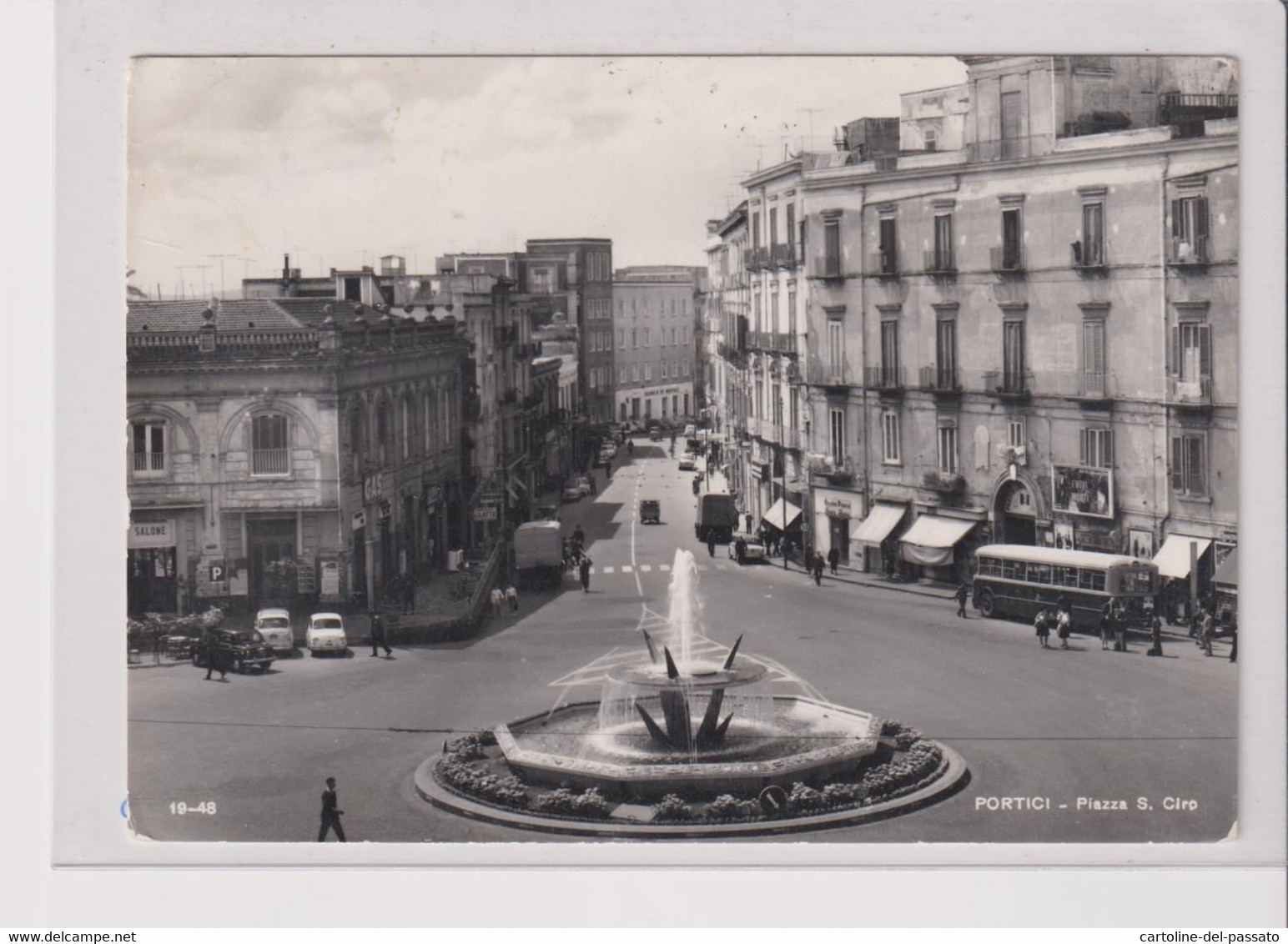 PORTICI  NAPOLI  PIAZZA S. CIRO  BUS CORRIERA  VG - Portici