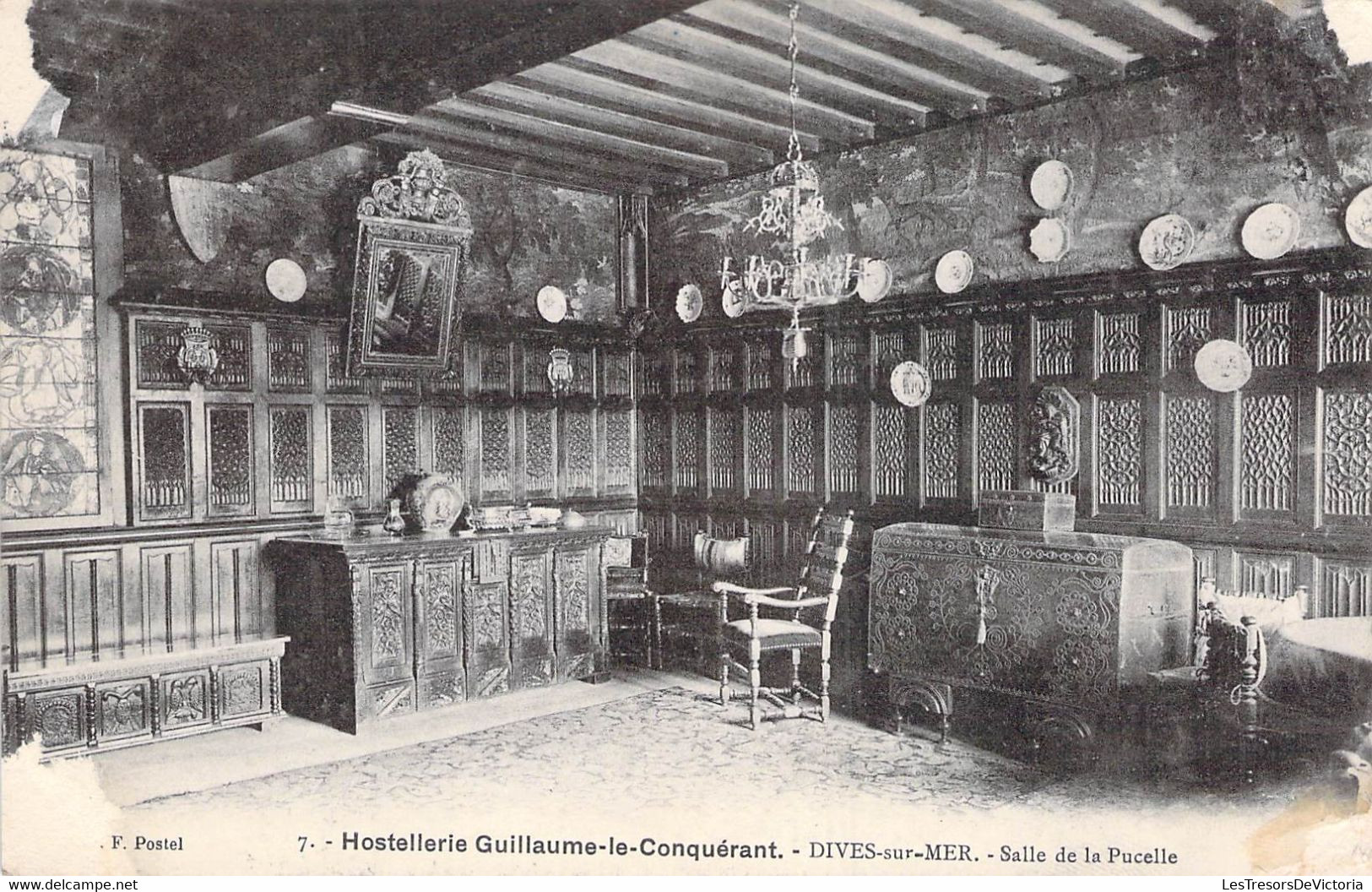 Lot de 4 CPA Hostellerie Guillaume le conquérant - Dives sur mer