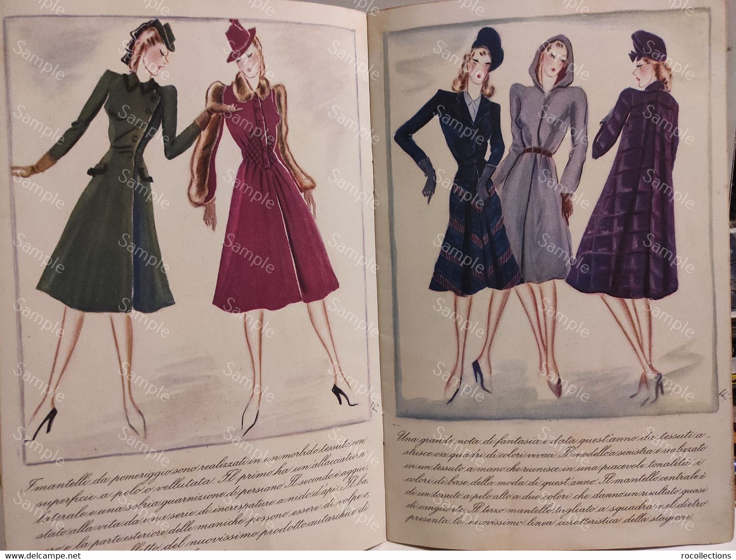 Italy Italia Catalogo  QUALCHE IDEA SULLA MODA Old Fashion Catalog. Italiana Tessuti Abbigliamento ROMA 1939 - Other & Unclassified