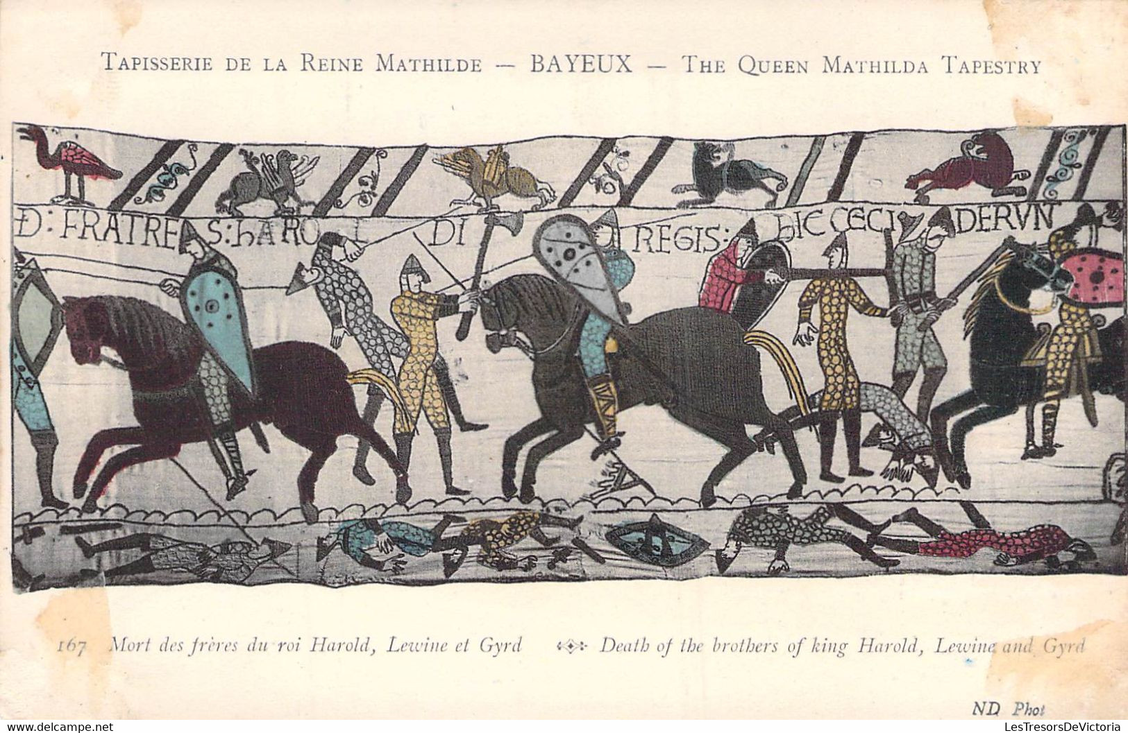 Lot de 10 CPA Tapisserie de la reine Mathilde - Bayeux - The queen Mathilda Tapestry