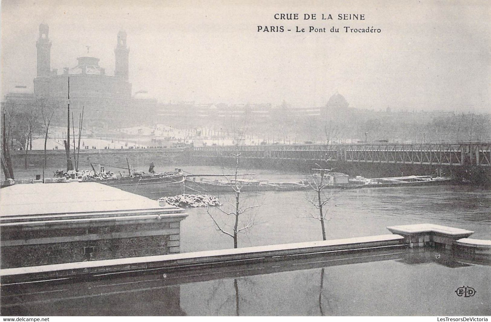 Lot De 3 CPA Crue De La Seine - Paris Inondé - Disasters