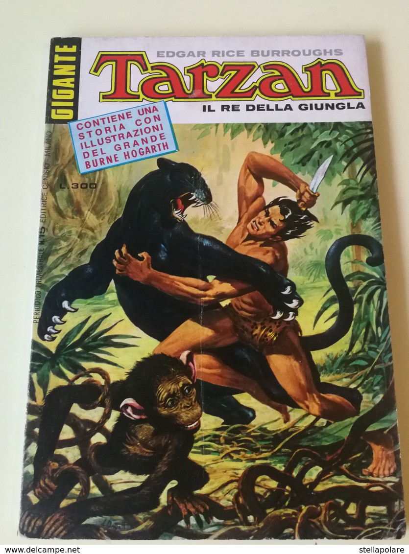 TARZAN GIGANTE   N 15 - 1974 BURNE HOGARTH ​"GLI INVASORI" CENISIO - Clásicos 1930/50