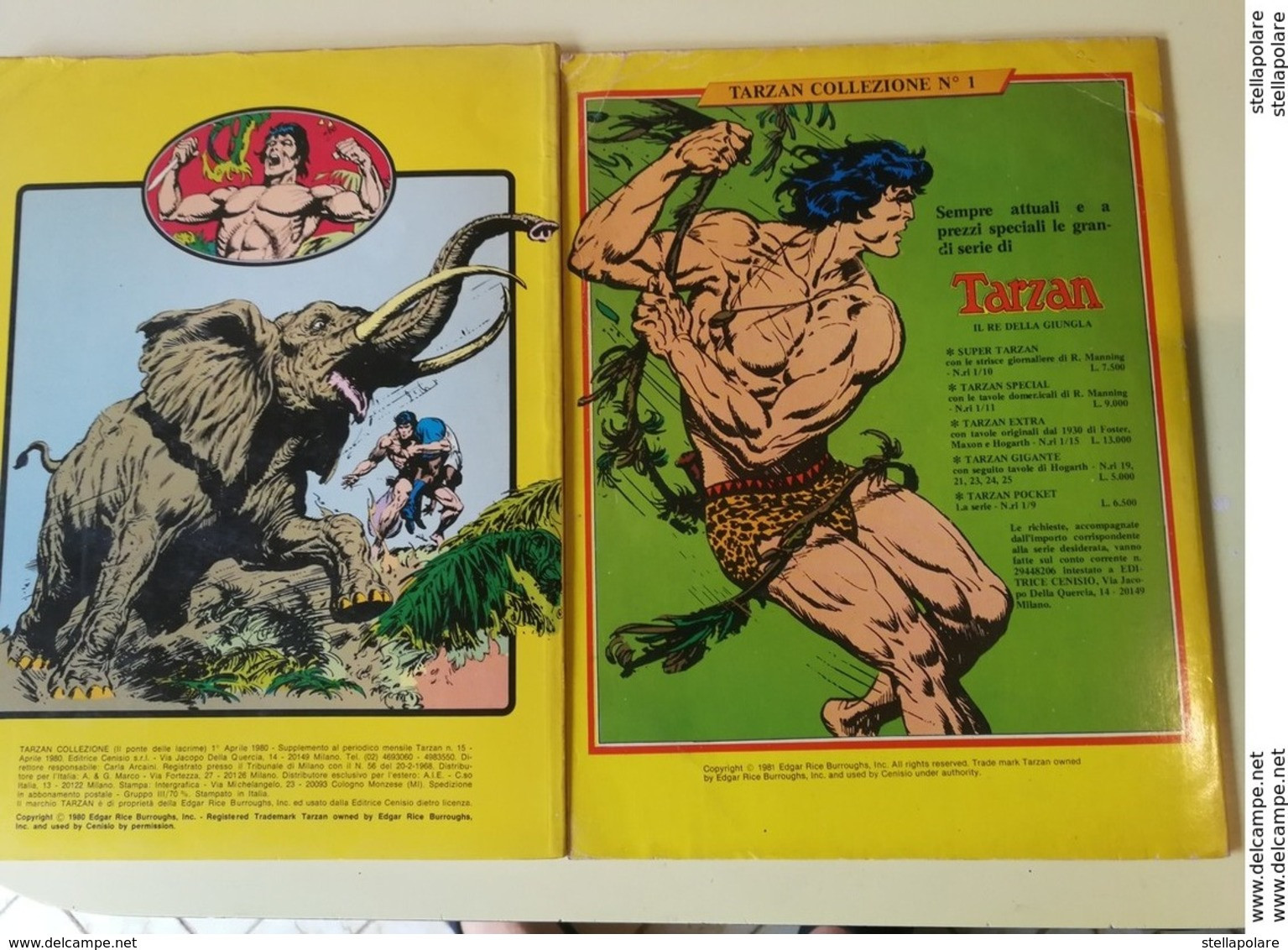 LOTTO 2 TARZAN GIGANTE COLLEZIONE - 1980 1981 - A COLORI - Comics 1930-50