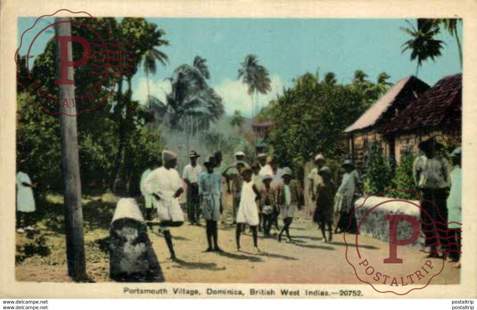 ANTILLAS - DOMINICA. POTSMOUTH VILLAGE. BRITISH WEST INDIES - Dominica