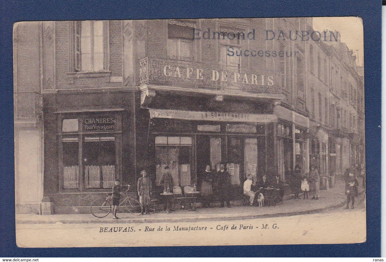 CPA [60] Oise > Beauvais Commerce Shop Front Devanture Magasin Café Non Circulé - Beauvais