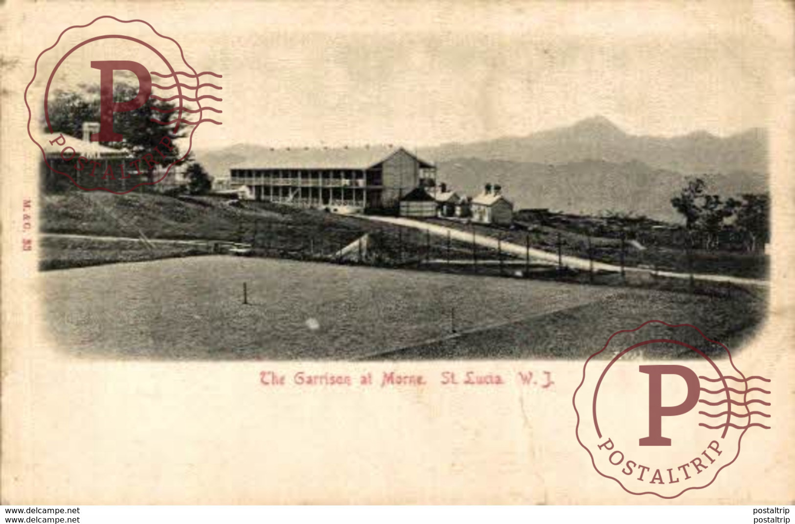 ANTILLAS - SANTA LUCIA. THE GARRISON AT MORNE - Sainte-Lucie