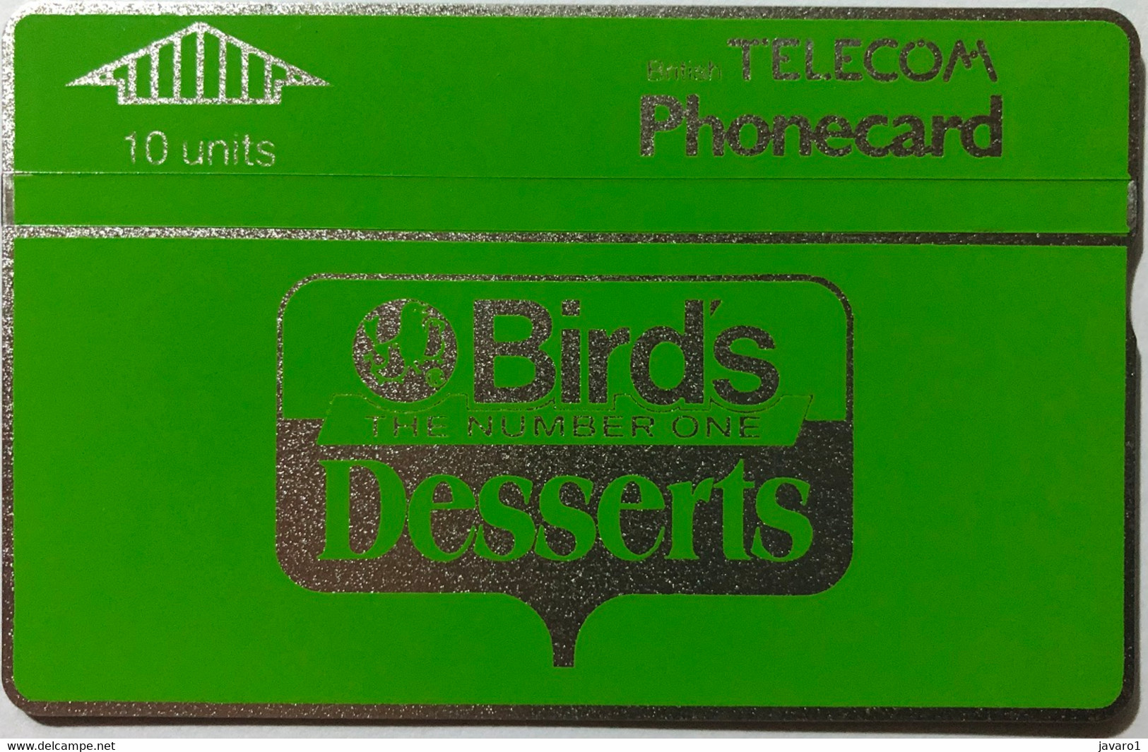 ENGLAND : BTA004 10u BIRDS DESSERT S Green ( Batch: 747E45570) MINT - BT Allgemeine